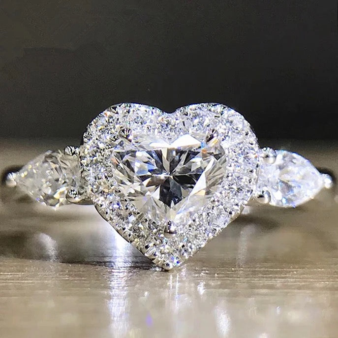 Sweet heart sterling Silver Ring