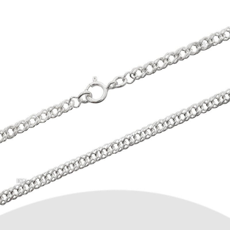 Cadena Malla Ø 050 Largo: 45 cm plata 925 - PC0112