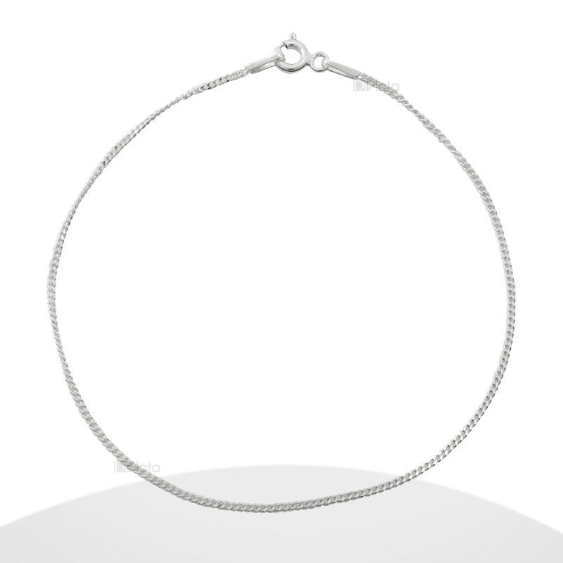 Pulsera cadena curb 18cms plata 925 - PU0172