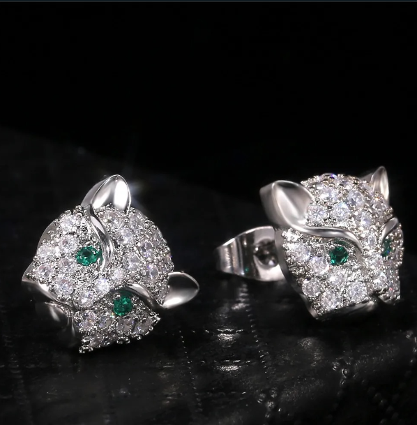 ARO ABANICO CON MICRO CIRCONES PLATA 925