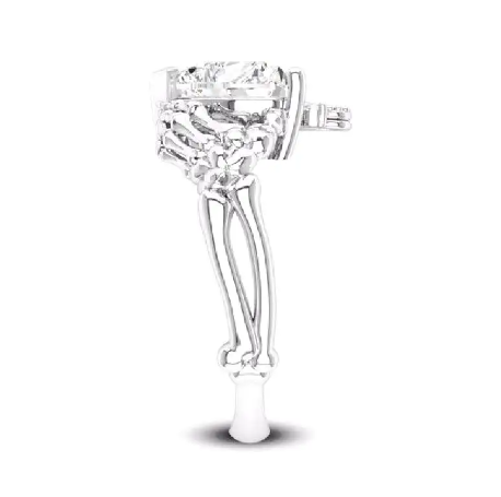 Heart sterling silver ring