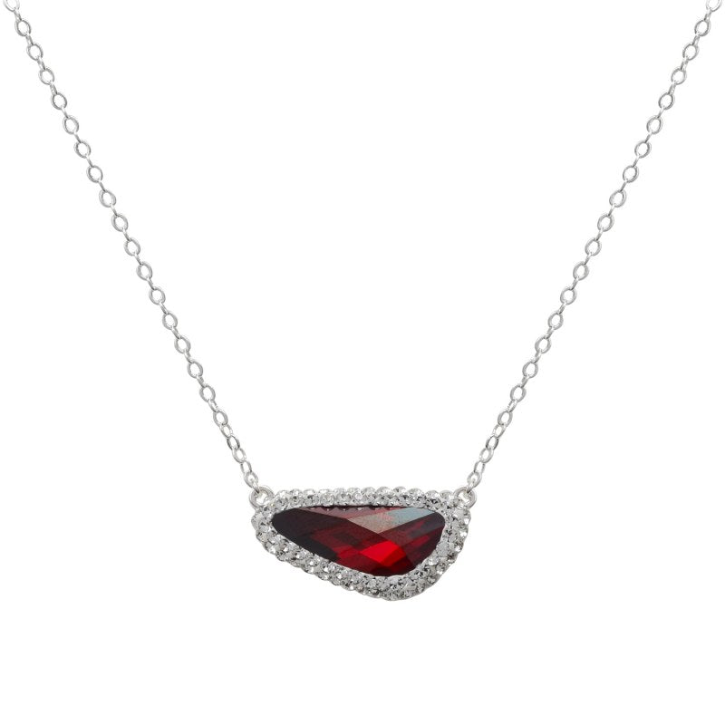 Collar Plata 925 Creado Con Cristales De Swarovski - KO0174