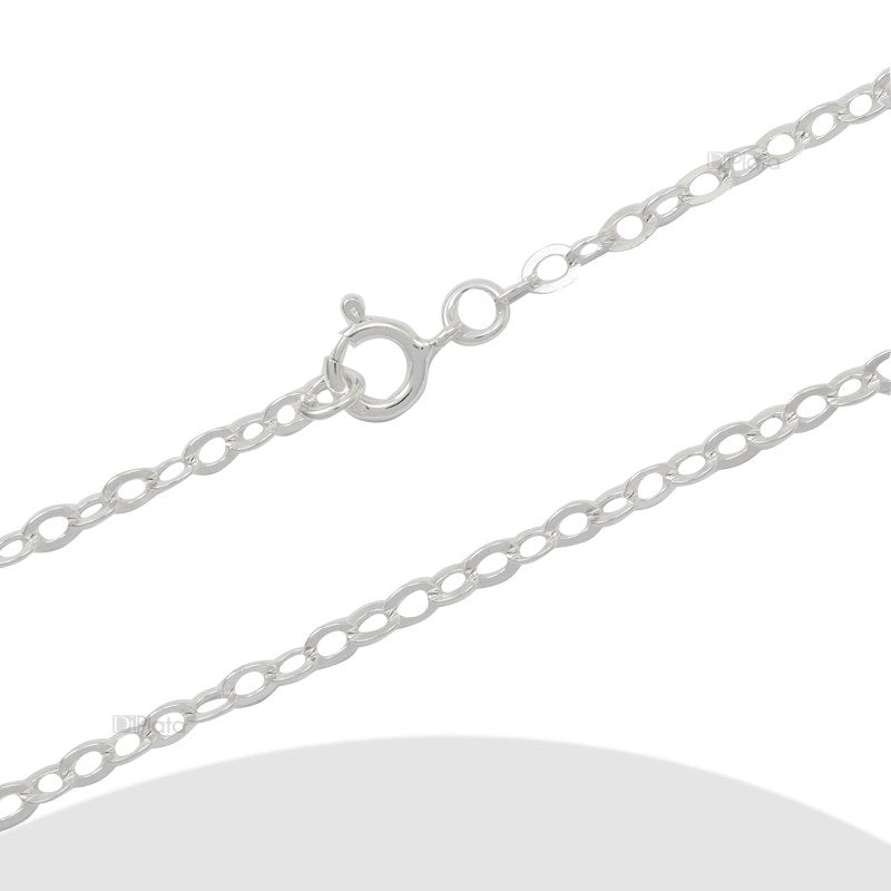 Cadena masculino Martillada Ø 050 Largo 60 cm plata 925 - PC0438