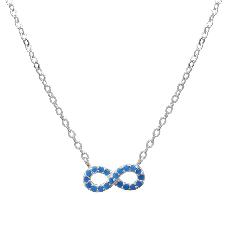 Collar símbolo infinito 42+3cms extensión plata 925 - PO0522