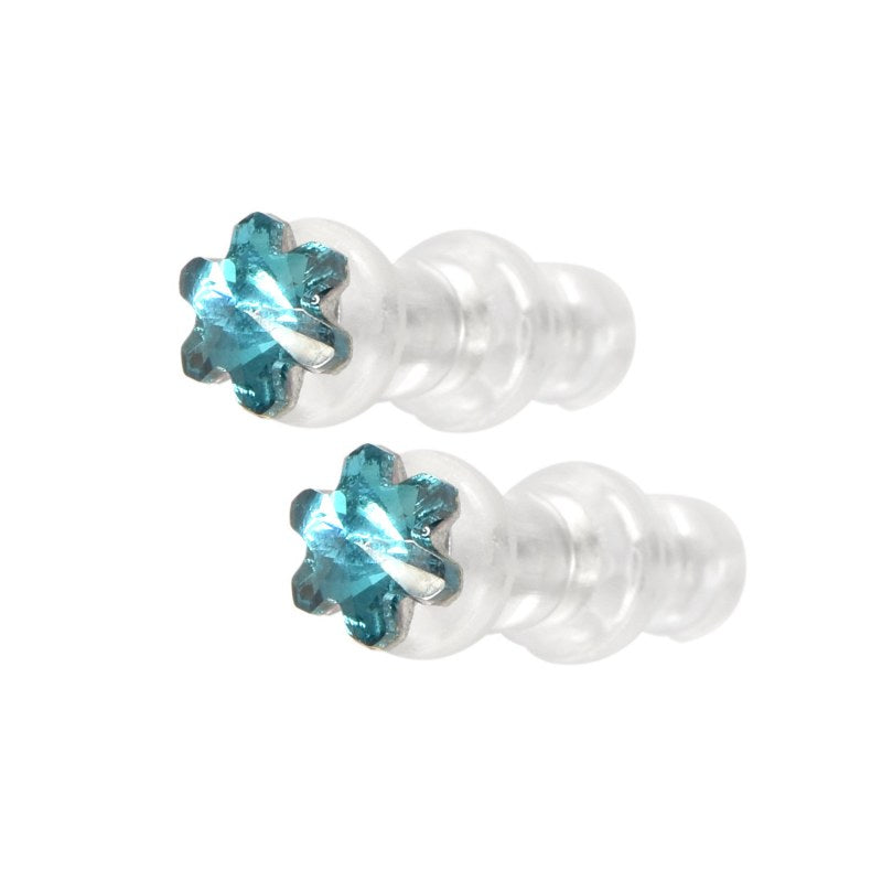 Aro Creado Con Cristales De Swarovski® Blue Zircon - KR1053