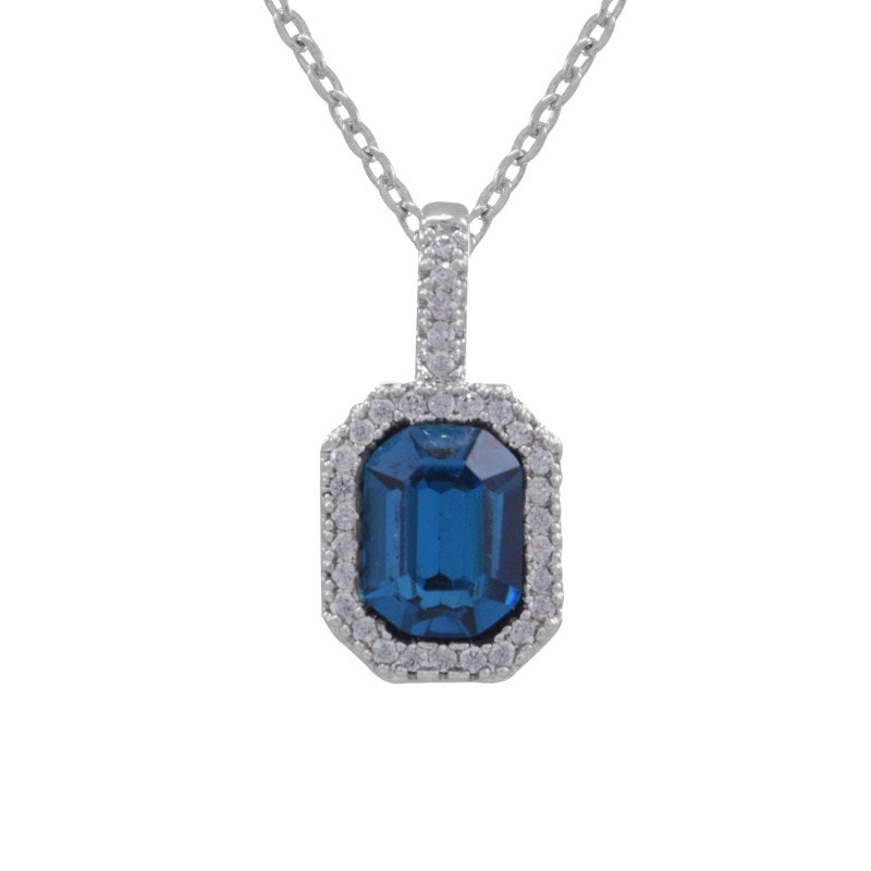 Colgante Rectangular Color Montana Creado Swarovski® - KP0819
