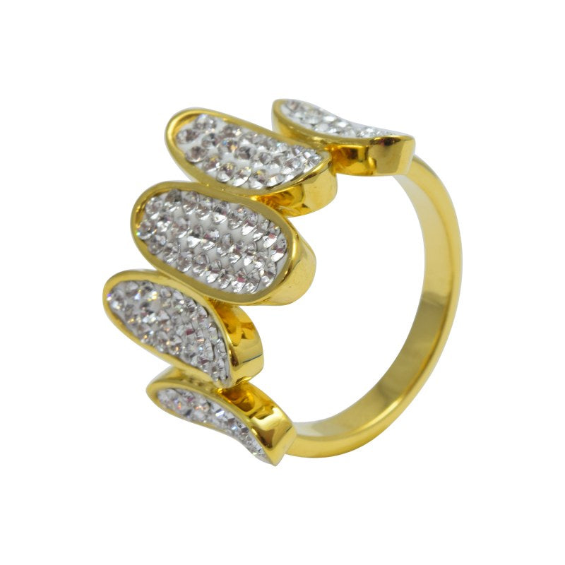 Anillo Creado Con Cristales De Swarovski ® Color Crystal - KA0259