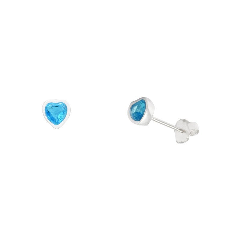 Aro Circón Corazón 4 Mm Plata 925 - PR2163