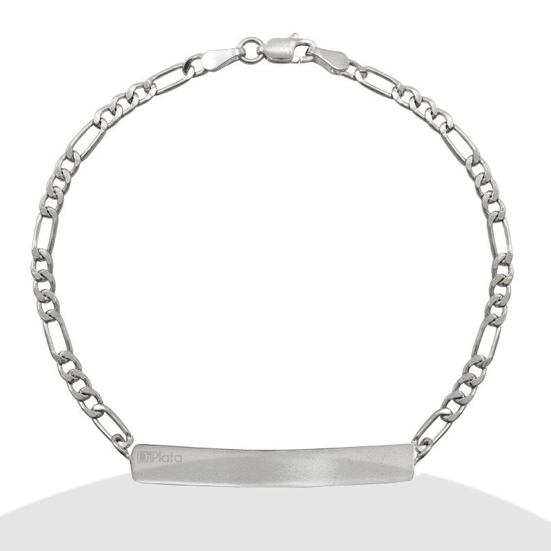 Pulsera infantil piocha lisa 17cms Plata 925 - PU0102