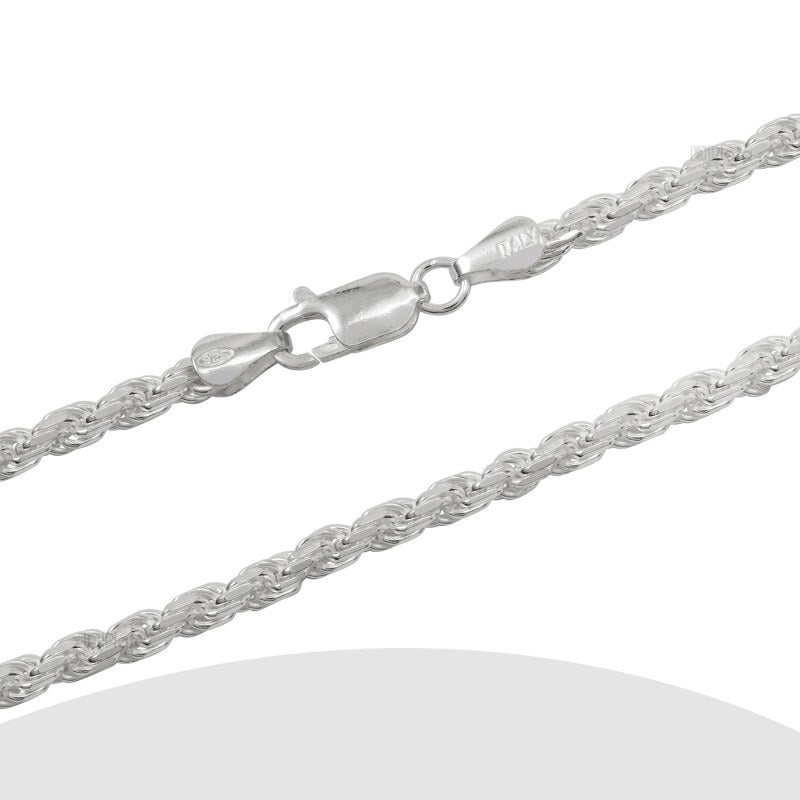 Cadena Turbillón Ø060 Largo: 50cm Plata 925 - PC0395