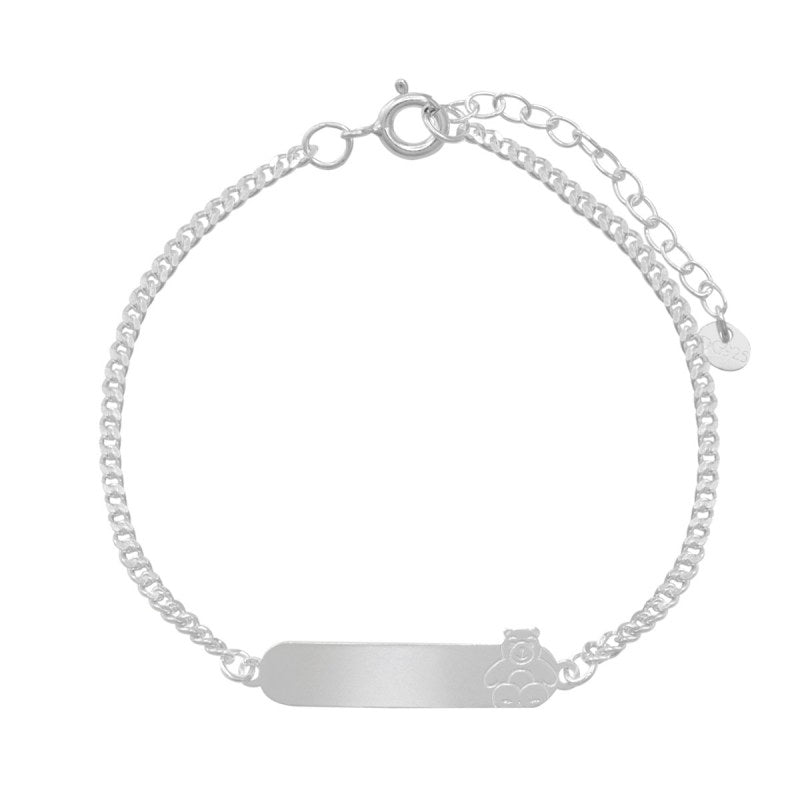 Pulsera infantil piocha osito Plata 925 - PU0958