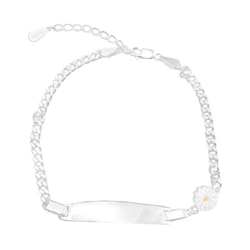 Pulsera infantil piocha flor Plata 925 - PU1189