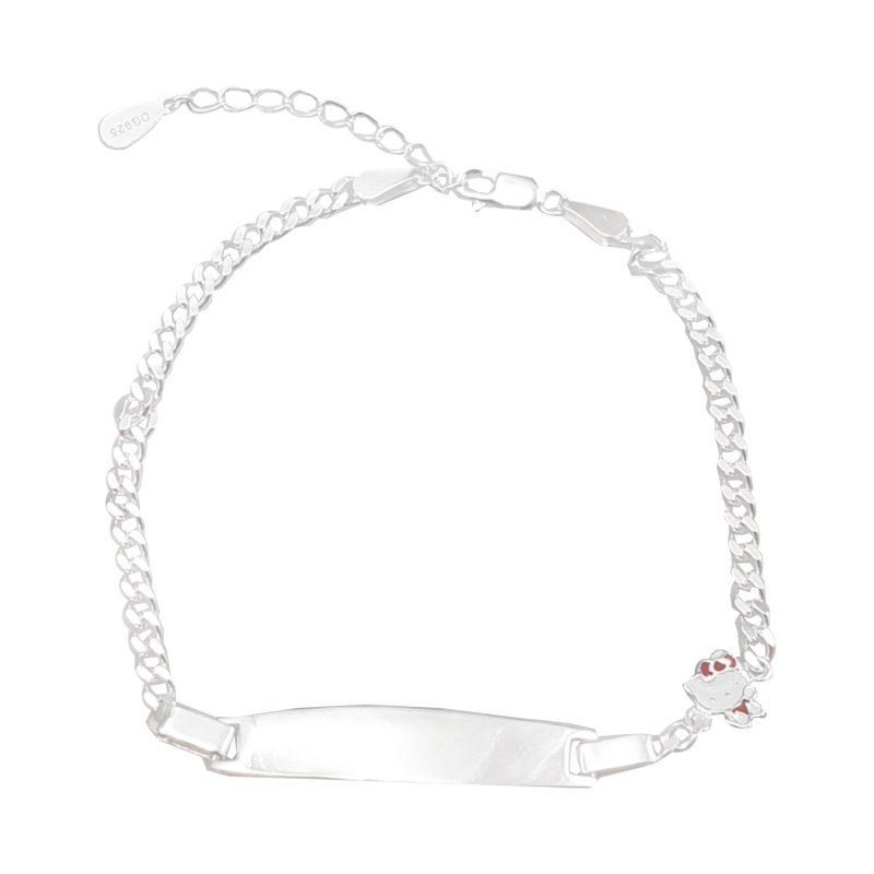 Pulsera infantil piocha gatita Plata 925 - PU1188