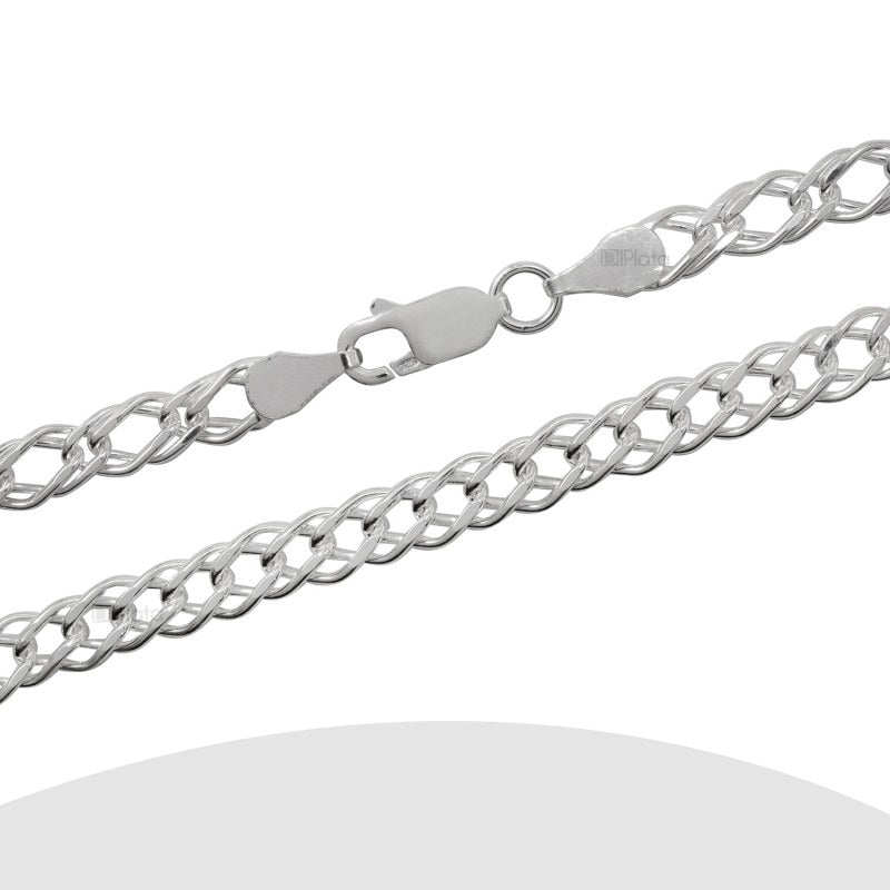 Cadena Malla Ø 100 Largo: 60 cms plata 925 - PC0119