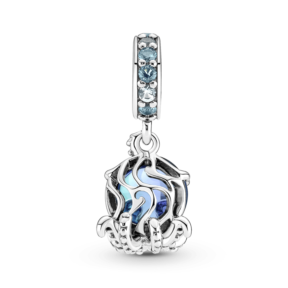 Charm colgante pulpo tierno de cristal Murano