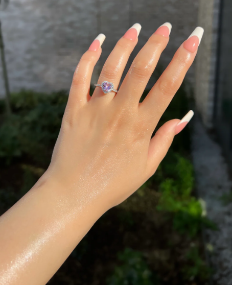 Anillo silver pink eterna promesa
