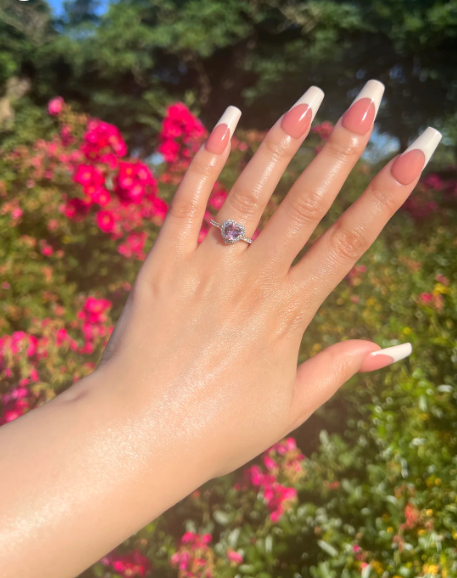 Anillo silver pink eterna promesa