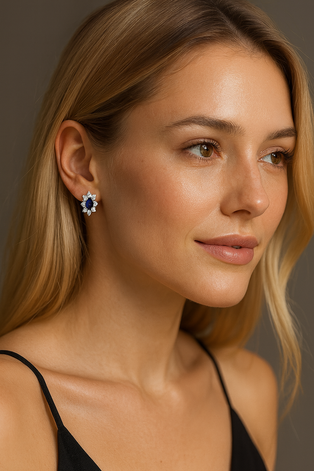 Aro lady rodeado de circones color cristal Plata 925