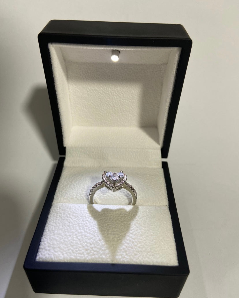 Heart sterling Silver Ring