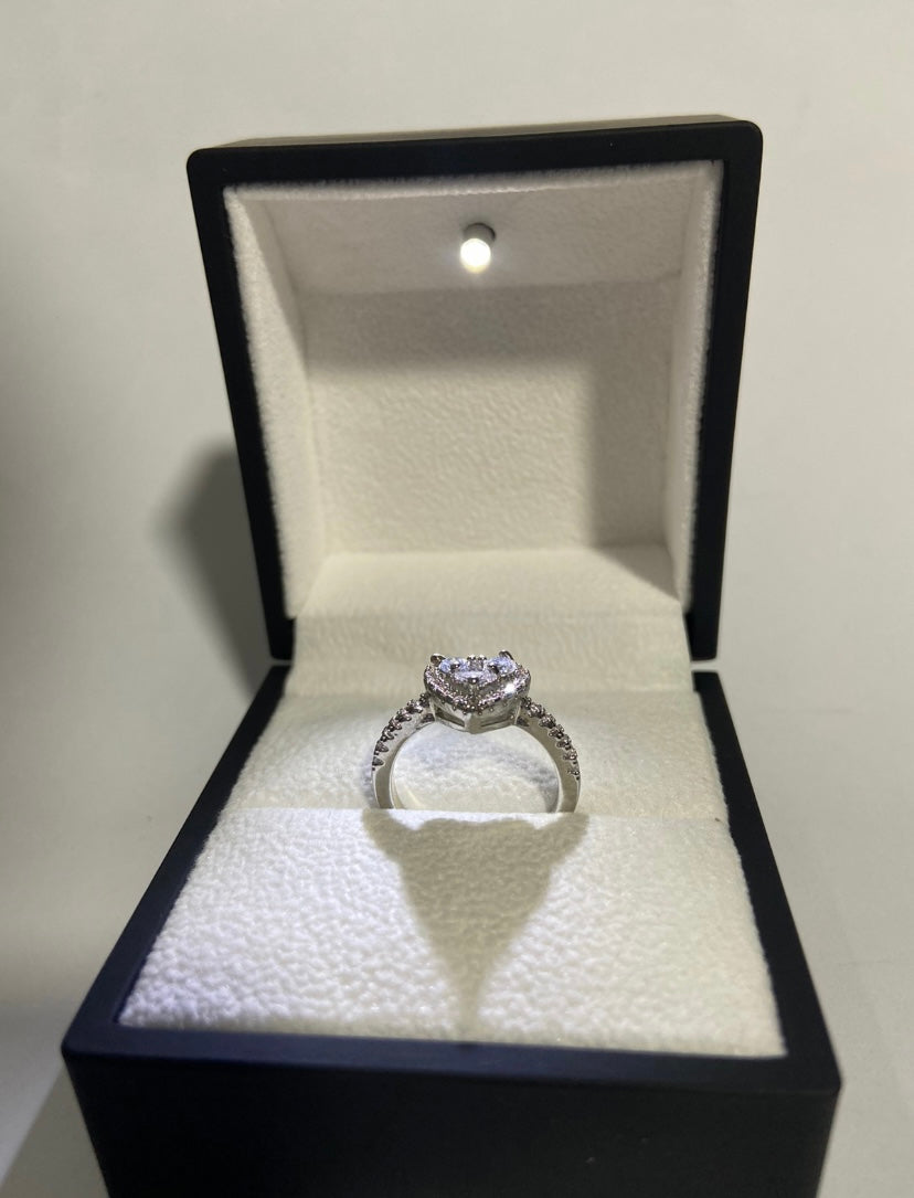 Heart sterling Silver Ring
