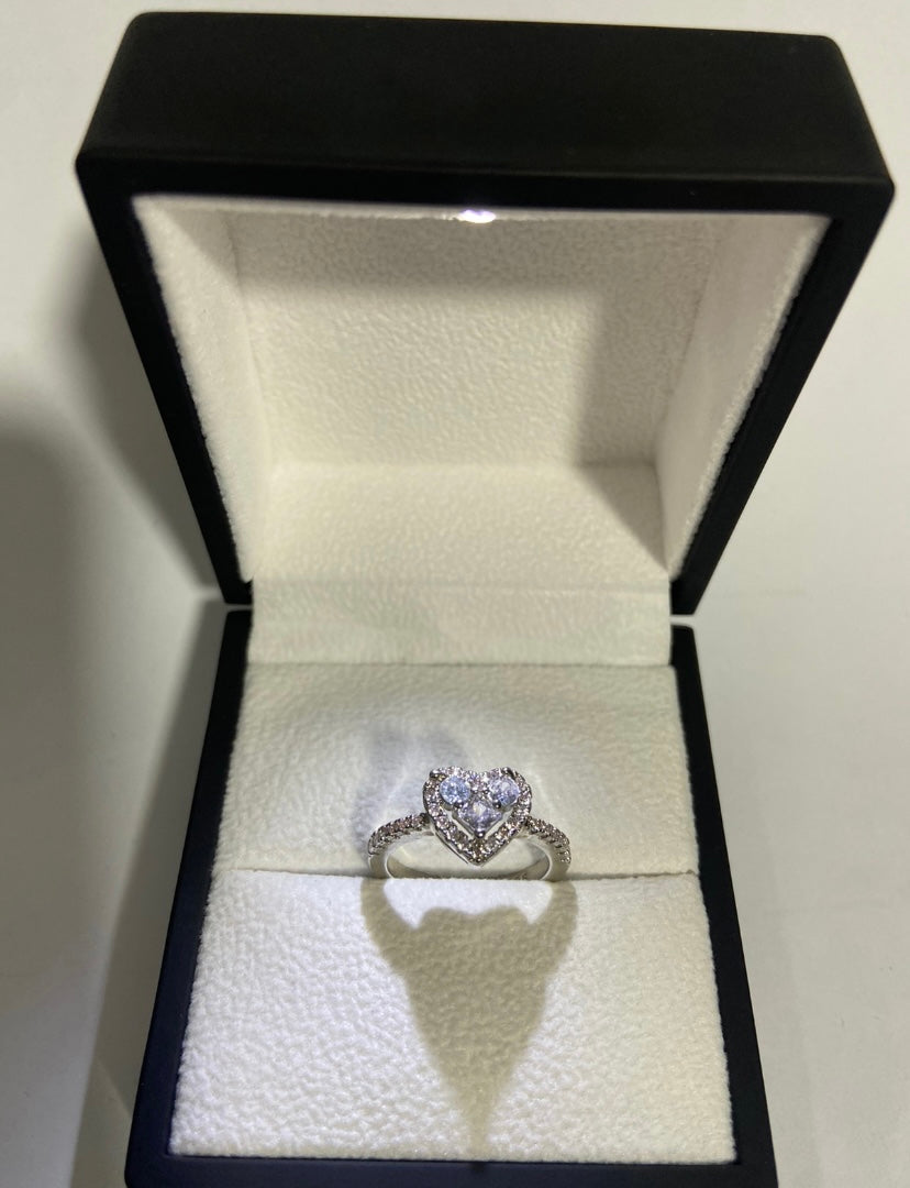 Heart sterling Silver Ring
