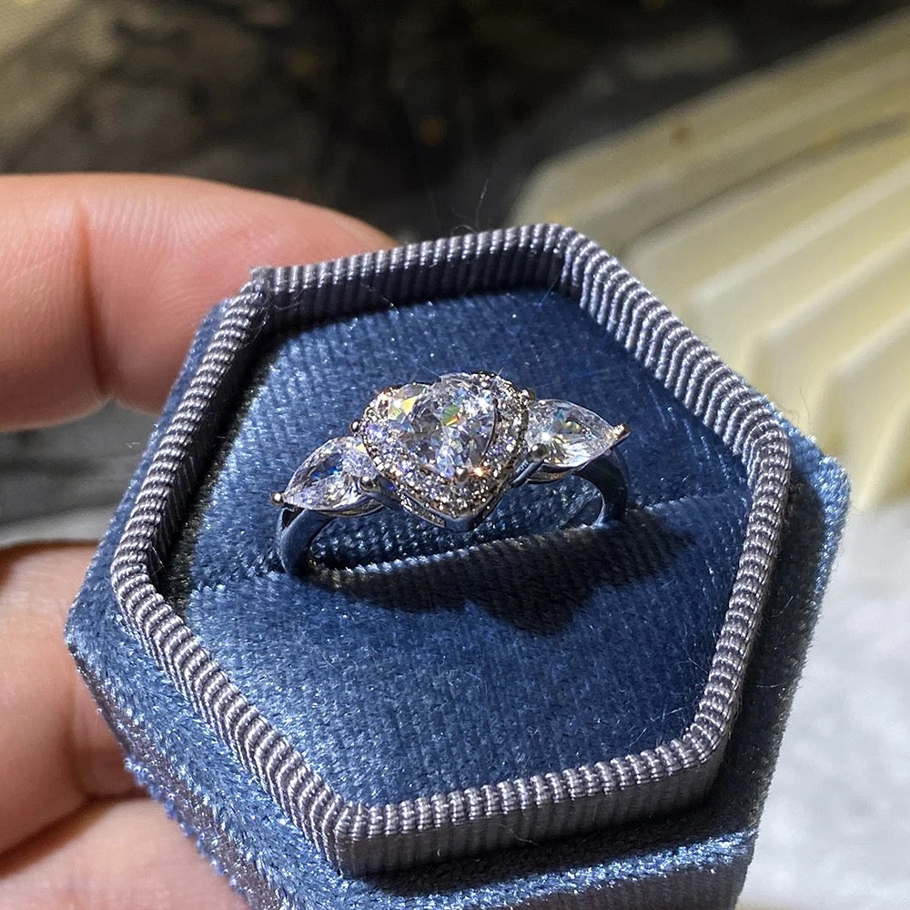 Sweet heart sterling Silver Ring