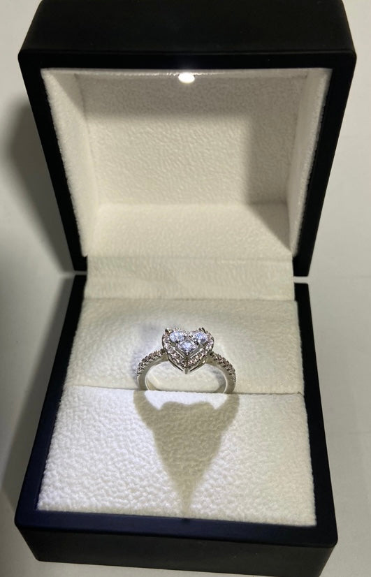 Heart sterling Silver Ring