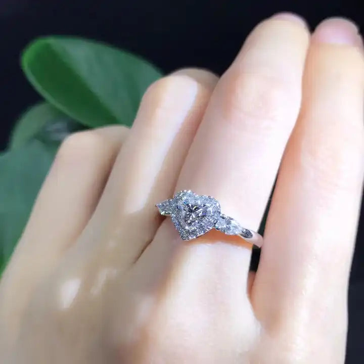 Sweet heart sterling Silver Ring