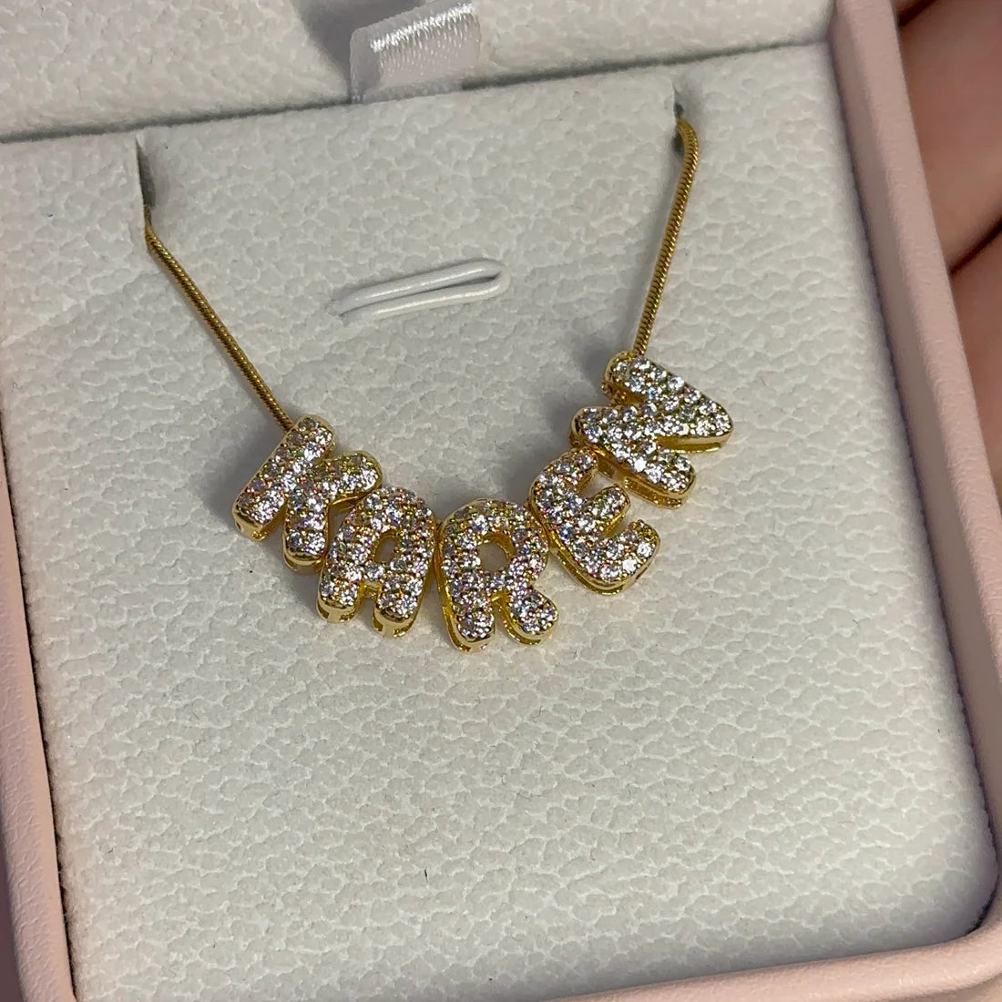 Collar Letras Charm