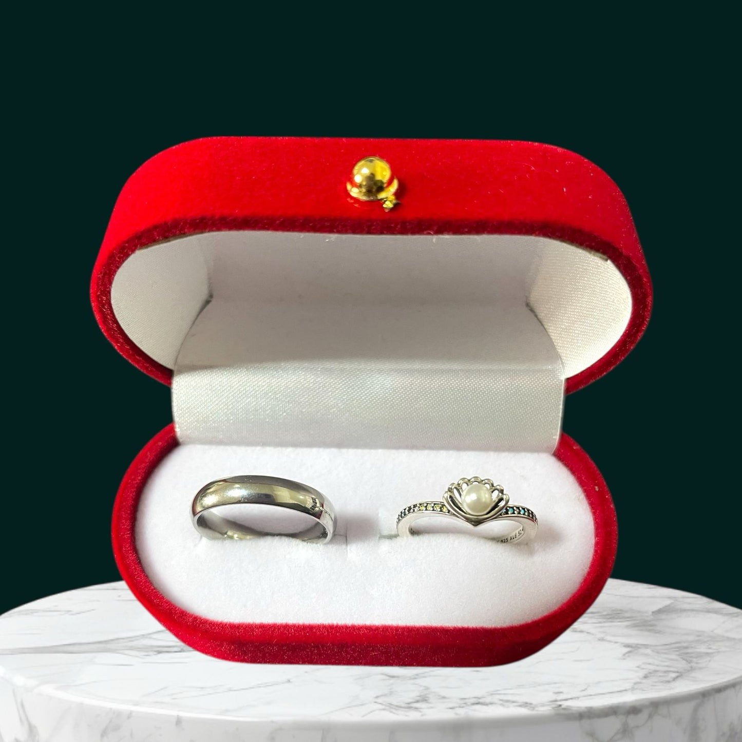 Anillo promesa - Plata ley 925 princesa ariel