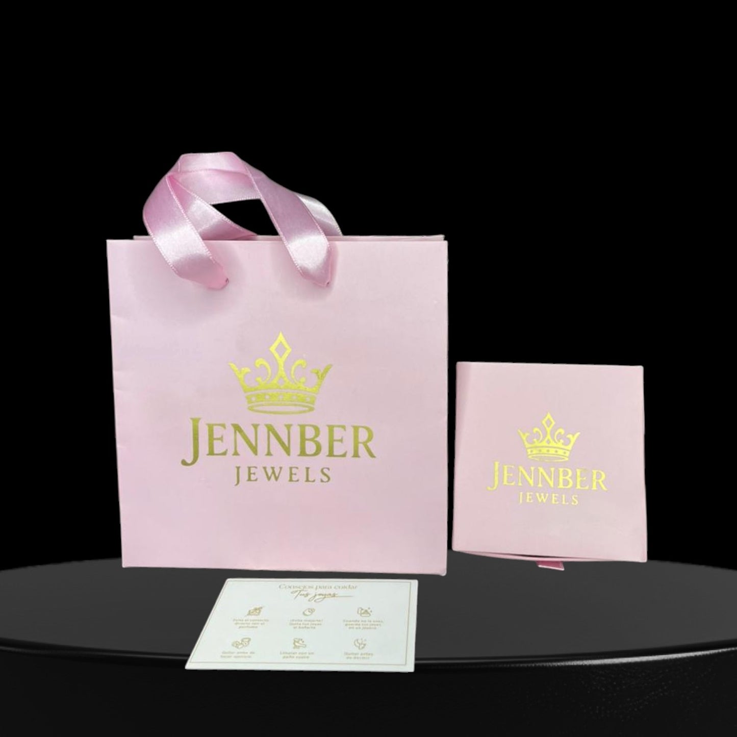 Set dúo Princess gold - enchape oro piedra rosa