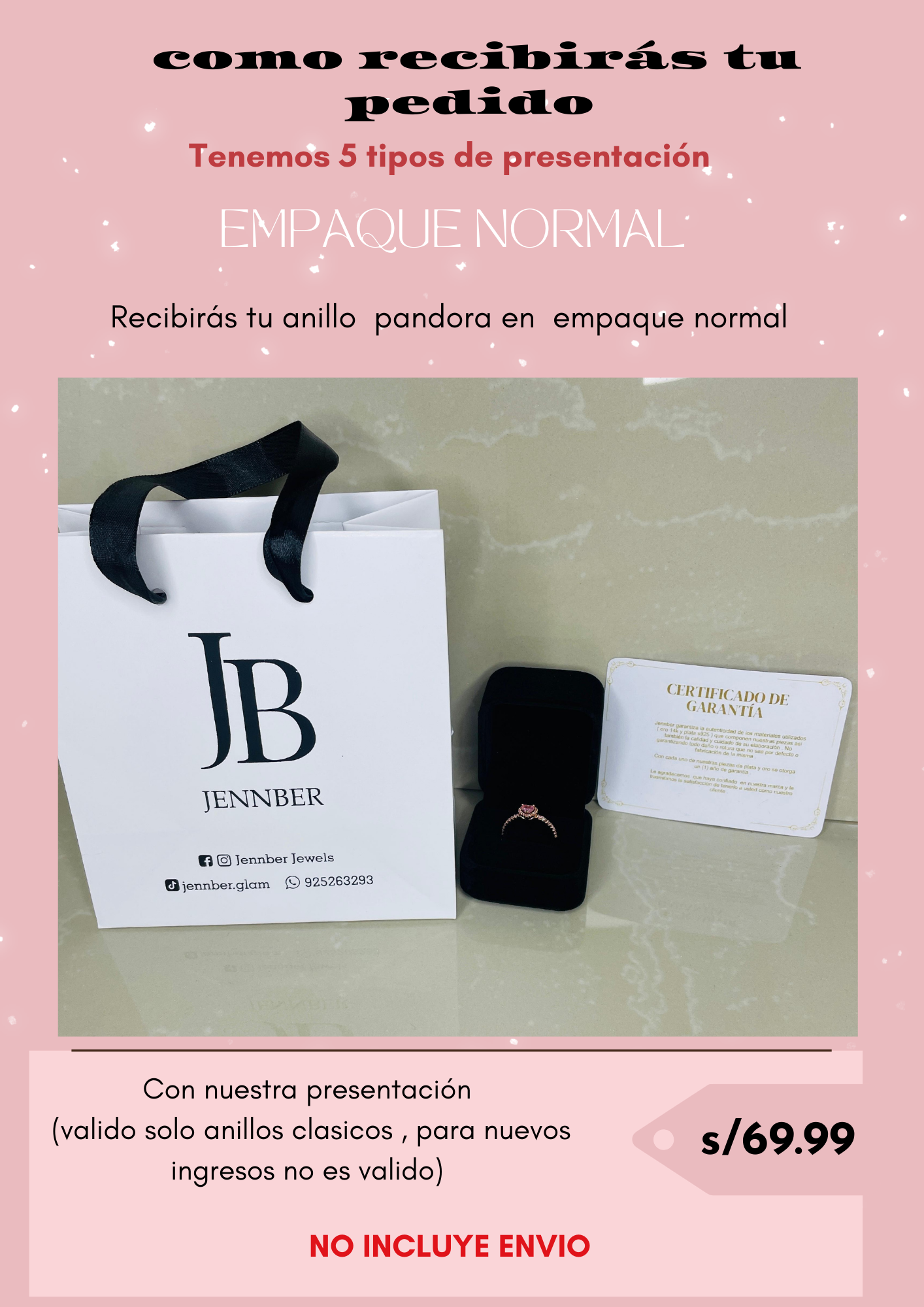 Anillo Con Un Recubrimiento En Oro Rosa De 14k Corazón Brillante Rosa Elevado - Anillo Plata ley 925