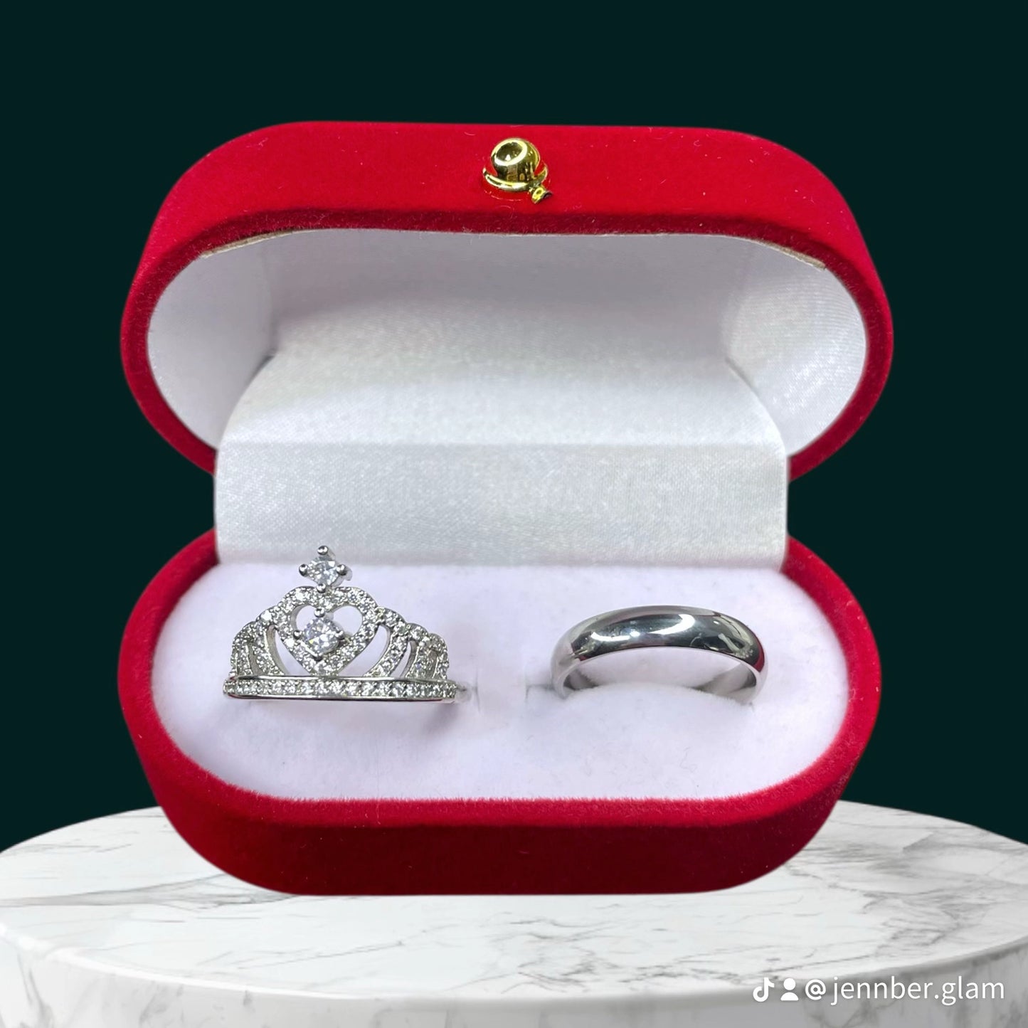Anillo de promesa - Luxury cristal ring