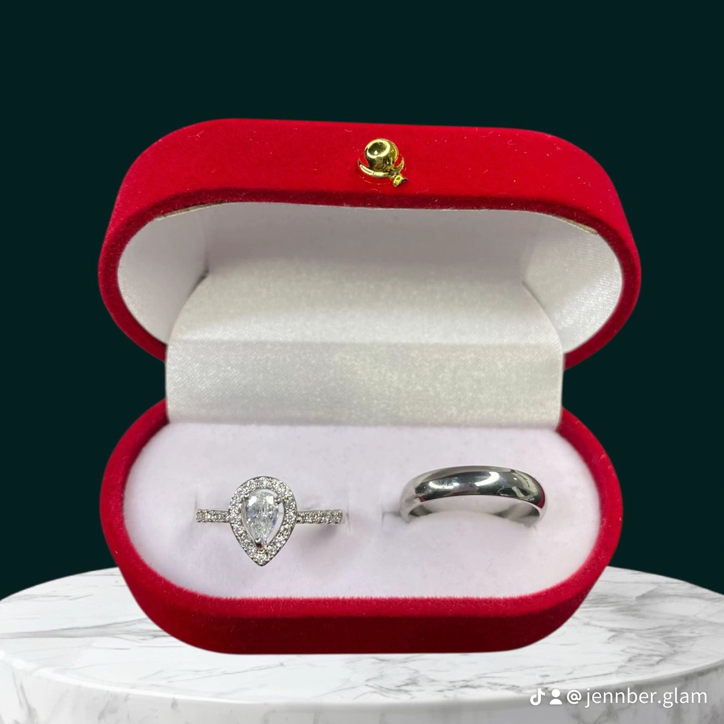 Anillo de promesa - Dulce gota de agua