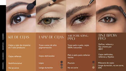 Estuche 4 en 1 para Ojos y Cejas