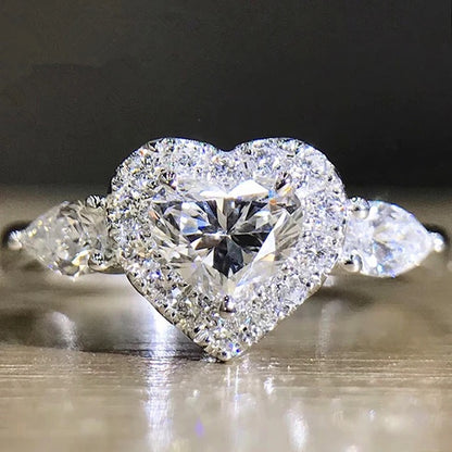 Sweet heart sterling Silver Ring