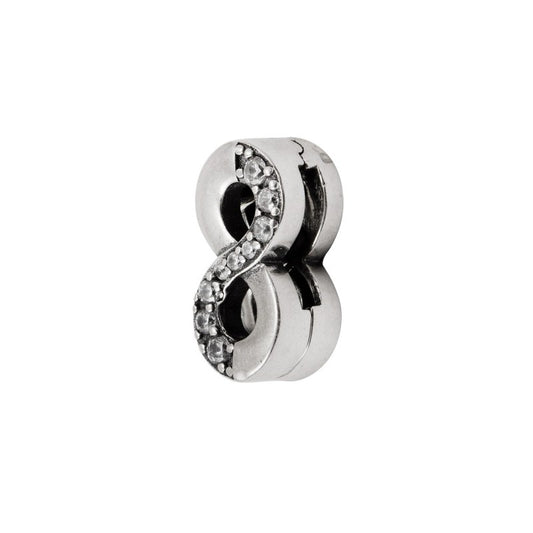 Charm Clip Infinito De Plata 925 - PP0805
