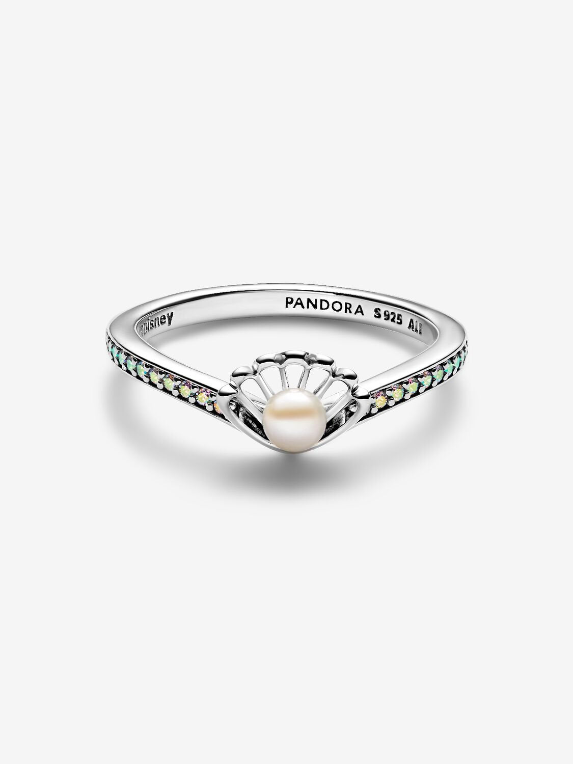 Anillo de perla  de la princesa Ariel - plata ley 925