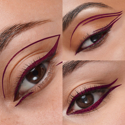 Máscara de Pestañas Mega Multi Benefit + Delineador Líquido Negro Punta Pincel Eye PRO