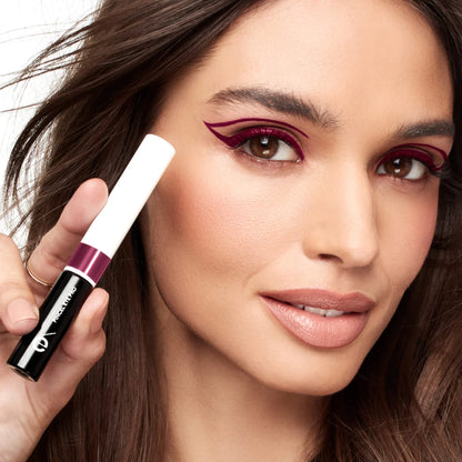 Máscara de Pestañas Mega Multi Benefit + Delineador Líquido Negro Punta Pincel Eye PRO