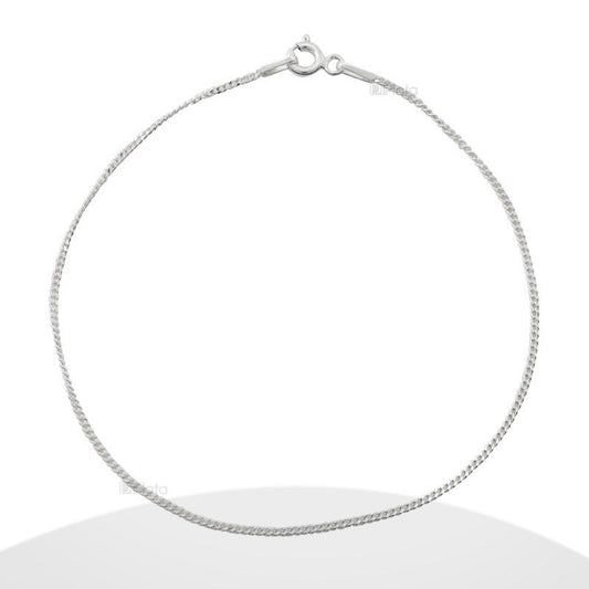 Pulsera cadena curb 18cms plata 925 - PU0172