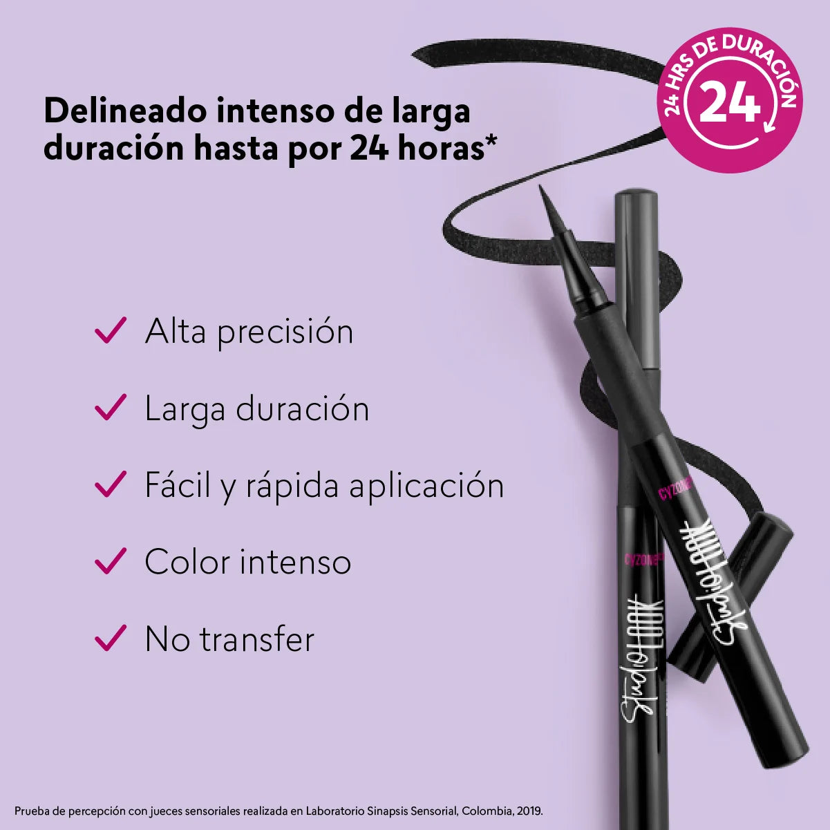 Pack x 3 Delineadores Plumón Studio Look Para Ojos