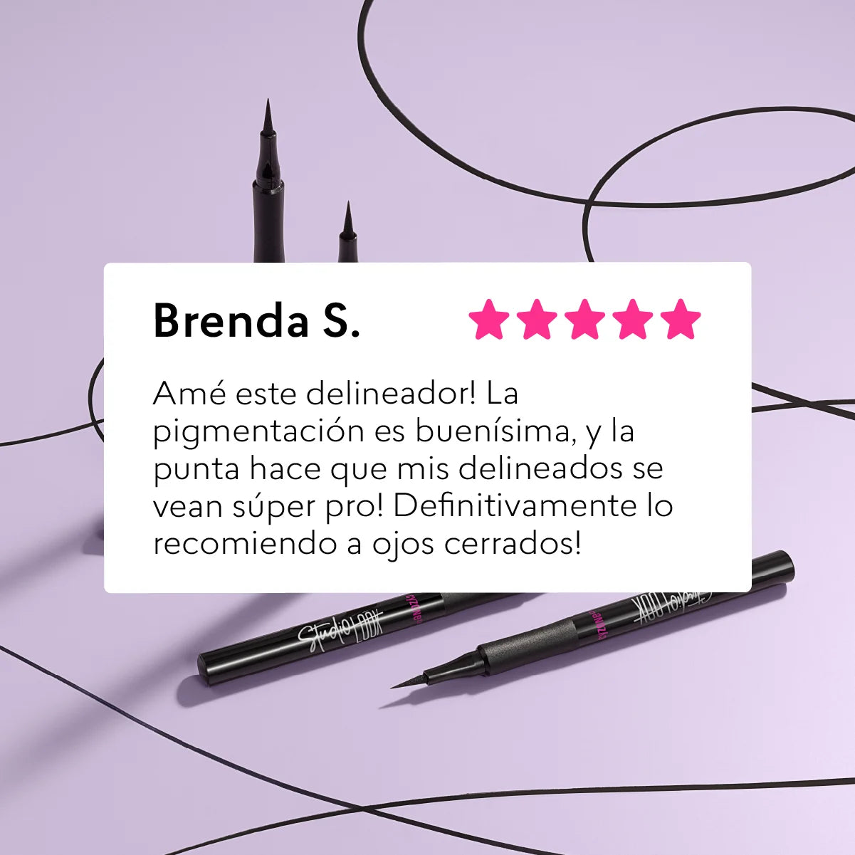Pack x 3 Delineadores Plumón Studio Look Para Ojos