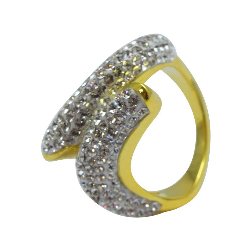 Anillo Creado Con Cristales De Swarovski ® Color Crystal - KA0261