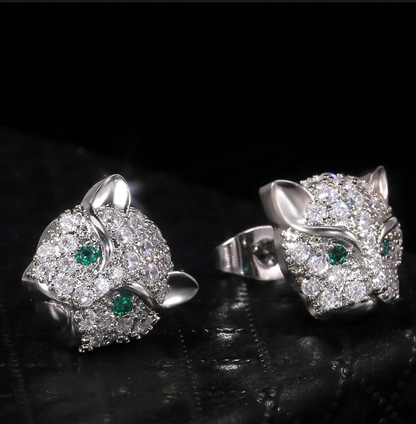 ARO ABANICO CON MICRO CIRCONES PLATA 925
