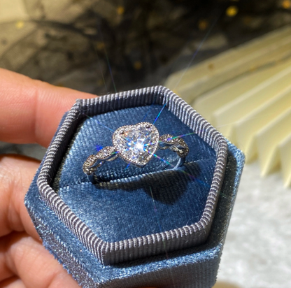 Silver Ring with Heart