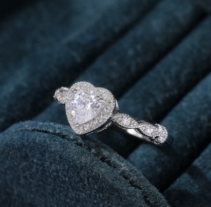 Silver Ring with Heart