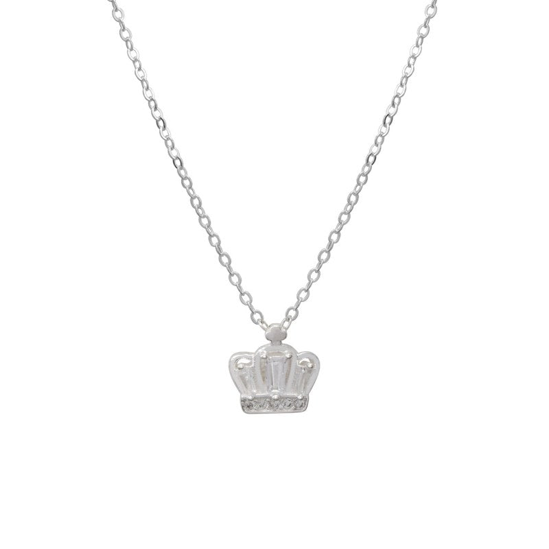 Collar corona con circones 42+3cms extensión plata 925 - PO0515