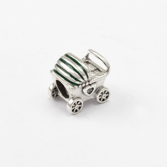 Charm Coche De Bebe De Plata 925 - PP0768
