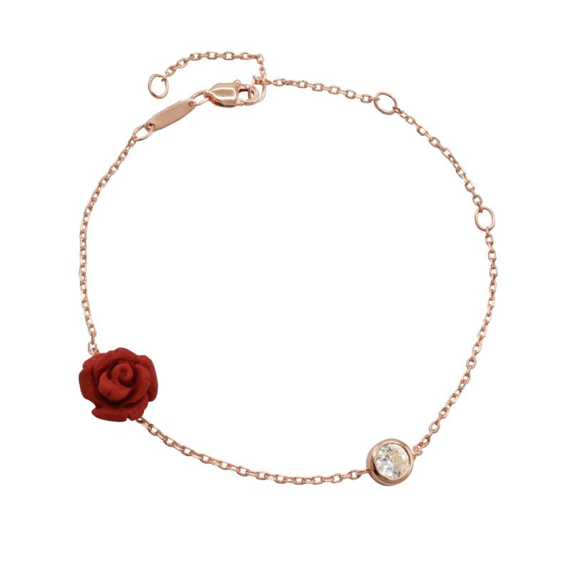 Pulsera Rose Gold Con Cristales De Swarovski - KU0258